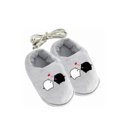 2022 new soft comfortable Electric Blanket 1 Pair Soft Electric Heating pad Slipper USB Foot Warmer Shoes Cute Rabbits christmas Gift Practical Safe And Reliable