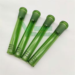 Green Colored Glass Downstem Diffuser Bong Accessories 3.5 Inch 18mm 14mm Male Female Down Stem Adapter for Water Pipes YAREONE Wholesale