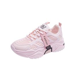 Other Shoes Women 2021 Autumn Winter Female Sneakers Lace-up Casual Basketball Shoes Mesh Breathable 5 Cm Lace-up Fashion Vulcanised Sports L221020