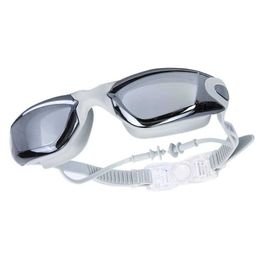 goggles Swimming Goggles Myopia Earplug Anti Fog Sile Swim Pool Glasses Men Women Eyewear Summer Water Diving L221028