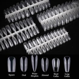 False Nails 100/120/240Pcs Gel Extension System Press On Tips Full Coverage Coffin Almond Square Fake Nail Decoration