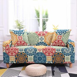 Chair Covers 1/2/3/4 Seaters Moroccan Bohemia Style Sofa Cover For Living Room Armchair Elastic Slipcover Stretch Couch