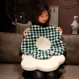 Pillow Plaid SItting For Chair Floor Or Living Room Sofa Seat Warm Bu Winte