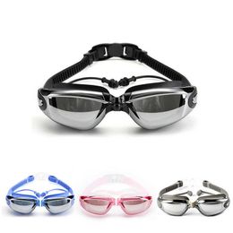 goggles Men Women Adult Myopia Swimming Goggles Racing Earplug Professional Pool Glasses anti fog Optical waterproof Eyewear L221028