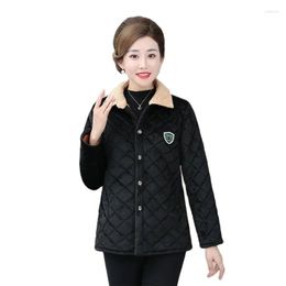 Women's Trench Coats Thicken Add Velvet Women's Cotton-Padded Jacket Winter Style Cotton Home Clothes Slim External Wear Keep Warm