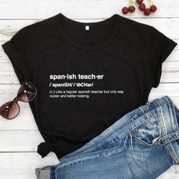 Spanish Teacher T-shirt Like A Tee Regular But Only Way Cooler And Better Looking