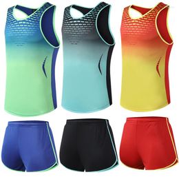 Running Sets 2 Pcs/Set Men's Tracksuit Gym Fitness Sports Suit Clothes Men Women Track And Field Clothing Jogging Sport Wear