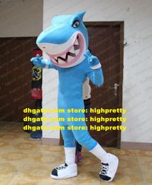 Blue Shark Killer Whale Grampus Mascot Costume Adult Cartoon Character Artistic Performance Amusement Park zz6872