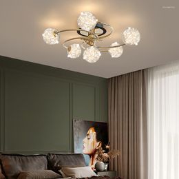 Chandeliers Modern Led For Living Room Kitchen Nordic Plating Gold Luxury Glass Bubble Lighting Dining Table Bedroom