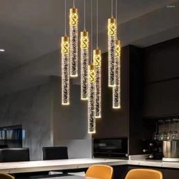 Pendant Lamps Modern Luxury Crystal Nordic Bedside Hanging Light For LivingRoom Kitchen Dining Room Study Stair Aisle Chandelier
