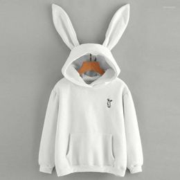 Gym Clothing Ears Kawaii Women's Sweatshirts And Hoodies Kpop Long Sleeve Pink Loose Casual Female Autumn Winter Tracksuit