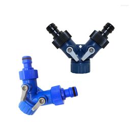 Watering Equipments 1pcs Y Shunt Adapter Connector And G3 / 4 '' Garden Hose Faucet Switch On Off Valve Pipe Fittings Agriculture