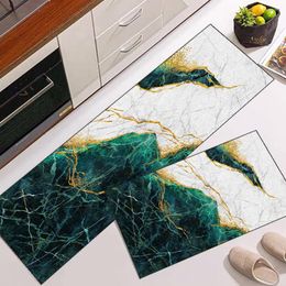 Carpets Nordic Style Kitchen Mat Luxury Abstract Marble Long Corridor Hallway Carpet Modern Living Room Toilet Entrance Floor Door