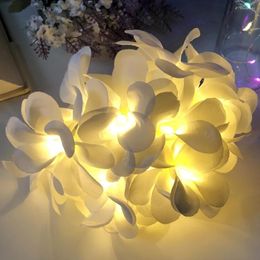 Strings 10/20 Led Floral String Light Romantic Artificial Flower Fairy For Christmas Party Lighting Supplies Holiday Decor