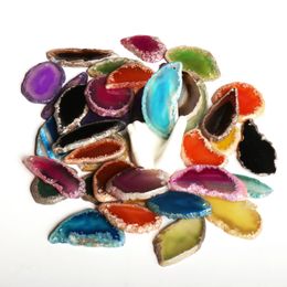Factory Arts Crafts Pendants Polished Agate Light Table Slices Geode Agate Slab Cards minerals stone rocks
