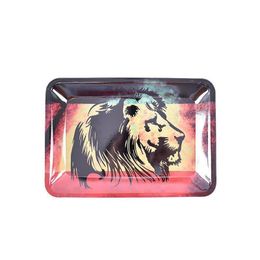 Smoking Accessories Metal Fruit Trays Tin Plate Case Rolling Tray 18 12.5cm Handroller Tobacco Storage Case