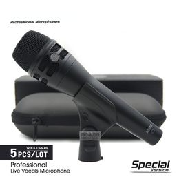 5pcs Special Edition Professional Live Vocals KSM8HS Dynamic Wired Microphone Karaoke Super-Cardioid Stage Performance Mic