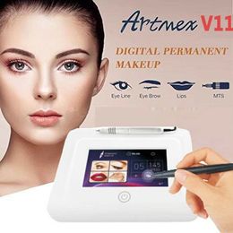 Artmex V11 Permanent Makeup Tattoo Machine Eye Brow Lip Rotary Pen Micro-needle Therapy Device