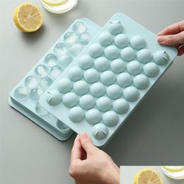 Ice Cream Tools 1Pc Colorf Round Rhombus Mod Ice Tray Cube Maker Pp Plastic Forms Food Grade Mold Kitchen Gadgets 220617 Drop Delive Dhrik