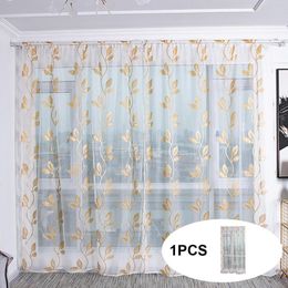 Curtain Curtains For Living Room 4 Panels Set Sheer Window Trees Voile Fabric Tulle Drape Home Modern Abstract Shower