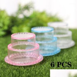 Gift Wrap Gift Wrap 6 Pcs Transparent Ps Grade Plastic Candy Box Cake Model Shape Storage Empty1 Drop Delivery 2022 Home Garden Fest Dh6Wi