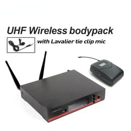 Professional EW122G3 UHF Wireless Microphone Karaoke System with EW100G3 Cordless Bodypack Transmitter Lavalier Lapel Clip Mic