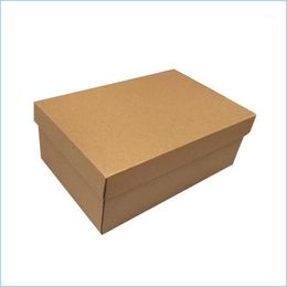 Gift Wrap 10Pcs Custom Shoes Cardboard Packaging Mailing Moving Boxes Corrugated Paper Box Cartons For Packaging1 Drop Delivery 2022 Dhyej