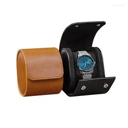 Jewelry Pouches Single Luxury Leather Watch Storage Box Travel Case Gift Christmas Birthday Wristwatch Packaging