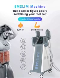 4 Handles Ems Slimming Muscle Stimulation Sculpt Machine Fat Burner Pelvic Floor Muscle Build Equipment With RF Emslim Neo Body Lose Weight Butt Lift Equiment