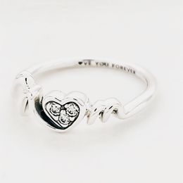 Aesthetic Jewellery Pandora MUM PAVE HEART Rings for Women Men Couple Finger Ring Birthday Gifts 191149C01 Annajewel