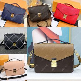 Designer Pochette Shoulder Metis Women Bag Leather Purse Messenger Luxury Fashion Handbags Empreinte Crossbody Red Black Pink Bags