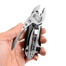 Pliers Pocket Mtitool Pliers Mtit Knife Screwdriver Set Kit Mini Adjustable Wrench Mtifunctional Hiking Cam Tool Y200321 Drop Delive Dhx8I