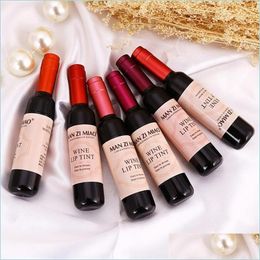 Lip Gloss Wine Red Korean Style Lip Gloss Tint Baby Pink For Women Makeup Liquid Lipstick Lipgloss Lips Cosmetics 12Pcs Drop Deliver Dhrvd