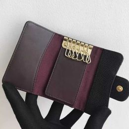 Wallets Luxury High Quality Design Genuine Leather Women Key Holder Organizer Pouch Wallet Housekeeper Case Mini Card Bag L221101