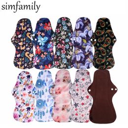 Other Maternity Supplies simfamily 10pcs Organic Bamboo Charcoal Washable Hygiene Menstrual Pads Heavy Flow Sanitary Lady Cloth Pad Reusable 221101