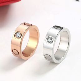 love screw ring 5mm mens rings classic men Titanium steel designer for women man luxury gifts woman girl gold silver rose gold jewlery