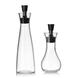 Cooking Utensils 300ml 600ml Glass Cruet Oil Bottles Dispenser Gravy Boats Creative Leak-proof Oil Vinegar Bottle Sauce Container Pot Kitchen Tools RRA489