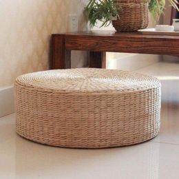 Pillow Straw Cattail Floor Pouffe Room Patio Seat Pad Yoga Garden Mat