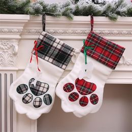 Christmas Decorations Stockings Pet Pattern Fireplace Hanging For And Decoration
