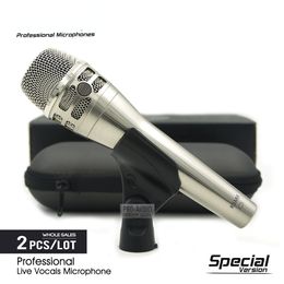 2pcs Special Edition KSM8 Professional Dynamic Super-Cardioid Wired Microphone KSM8N Live Vocals Karaoke Stage Performance Mic