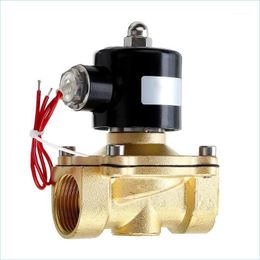 Kitchen Faucets Kitchen Faucets 1/2 3/4 1 Inch 12V Electric Solenoid Vae Pneumatic For Water Air Gas Brass Vaes1 Drop Delivery 2022 Dhjqu