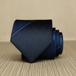 Bow Ties SALE 2022 Arrival Fashion Elegant Men's Tie High Quality Blue Gradient Necktie Business Work Mens With Gift Box L7069