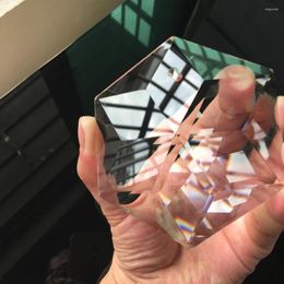 Chandelier Crystal 100mm Glass Pendant Craft Art Hexagram Prism Suncatcher Hanging Ornament Fengshui Xms