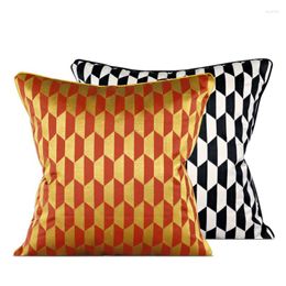 Pillow Diamond Satin Covers Geometric Throw Case For Home Chair Sofa Decoration Square Pillowcases Luxury Nordic