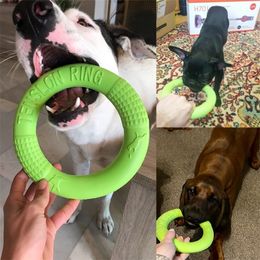 Dog Toys Chews 1827CM Dog Toys for Large Dogs EVA Interactive Training Ring Puller Resistant for Dogs Pet Flying Discs Bite Ring Toy Dog Ring 221102