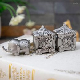 Jewellery Pouches Born Baby Keepsake Gift First Tooth And Curl Storage Boxes Metal Artcraft Trinket Box Vintage Elephant Design