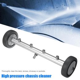 Car Washer Body Chassis Bottom Brush Stainless Steel Extension Rod 1/4 Quick Insertion Universal Wheel Cleaning