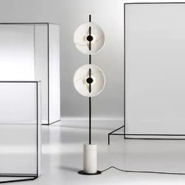 Floor Lamps Modern Marble Base Resin White LED 3000K 4000K 6000K Lamp Europe Deign Big For Living Room Indoor Lighting