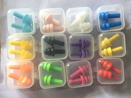 6Pairs box-packed comfort earplugs noise reduction silicone Soft Ear Plugs Swimming Earplugs Protective for sleep