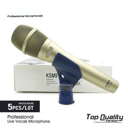 5pcs/lot KSM9C Professional Live Vocals Dynamic Wired Microphone Karaoke Supercardioid Podcast Stage Performance Mic